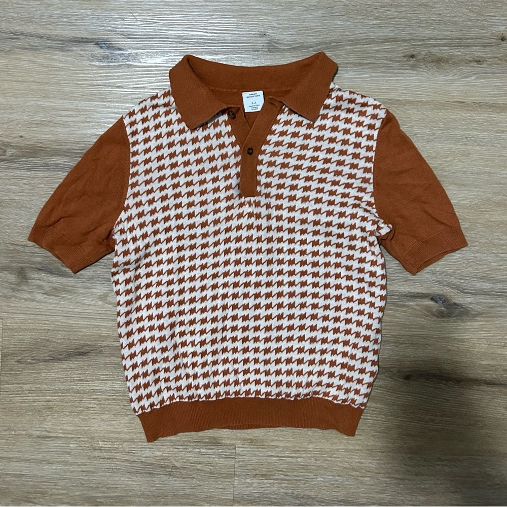 Urban Outfitters Orange Polo Shirt